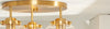 Safavieh Ginesta FLU4074A Gold / Clear Lamp Room Scene On Feature