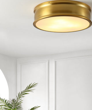 Safavieh Adria FLU4080A Brass Lamp Room Scene On Feature