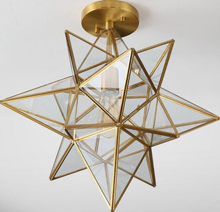 Safavieh Abrielle FLU4081B Brass Lamp Room Scene Off Feature