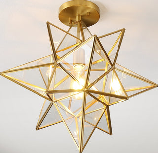 Safavieh Abrielle FLU4081B Brass Lamp Room Scene On Feature