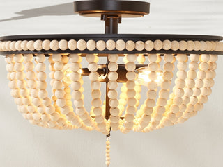 Safavieh Cascina FLU4084A Natural / Bronze Lamp Room Scene On Feature