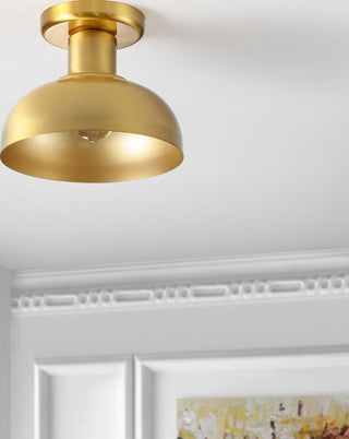 Safavieh Helm FLU4088B Brass Lamp Room Scene Off Feature