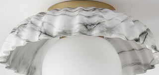 Safavieh Grima FLU4089A White Marble / Gold Lamp main image