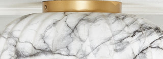 Safavieh Grima FLU4089A White Marble / Gold Lamp Room Scene Off Feature