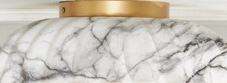 Safavieh Grima FLU4089A White Marble / Gold Lamp Room Scene On Feature
