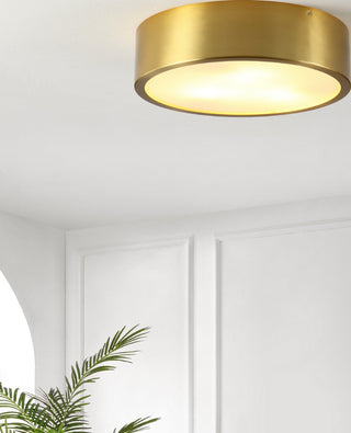 Safavieh Reda FLU4092A Brass Lamp Room Scene On Feature