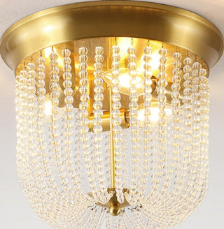 Safavieh Sarella FLU4094A Gold Lamp Room Scene On Feature