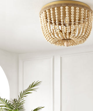 Safavieh Alodia FLU4098A Brass / Natural Lamp Room Scene Off Feature