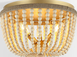 Safavieh Alodia FLU4098A Brass / Natural Lamp main image