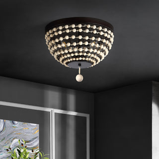 Safavieh Bolson FLU4099A Bronze / Natural Lamp Room Scene Off Feature