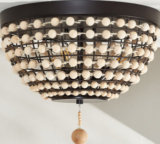Safavieh Bolson FLU4099A Bronze / Natural Lamp Room Scene Off Feature