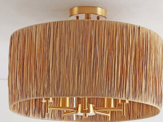 Safavieh Selah FLU4104A Natural / Gold Lamp Room Scene Off Feature