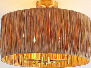 Safavieh Selah FLU4104A Natural / Gold Lamp Room Scene On Feature