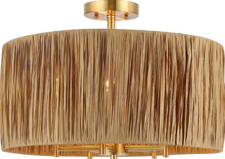 Safavieh Selah FLU4104A Natural / Gold Lamp main image