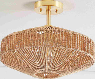 Safavieh Janora FLU4106A Natural / Gold Lamp Room Scene Off Feature