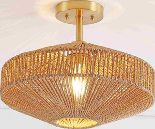 Safavieh Janora FLU4106A Natural / Gold Lamp Room Scene On Feature
