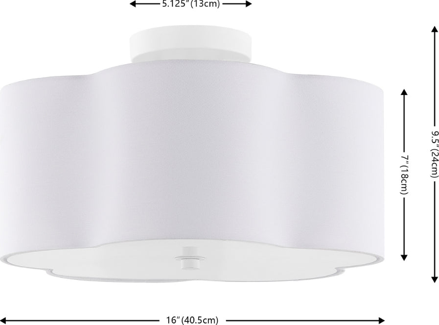Safavieh Joeluna FLU4114A White Lamp main image