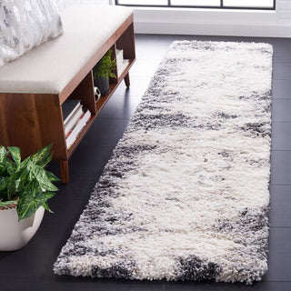 Safavieh Fontana Shag FNT834 Ivory / Grey Area Rug Room Scene Feature