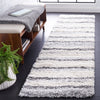 Safavieh Fontana Shag FNT835 Ivory / Grey Area Rug Room Scene Feature