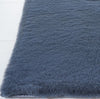 Safavieh Faux Rabbit Fur FRF500H Dark Grey Machine Washable Area Rug Detail