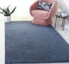 Safavieh Faux Rabbit Fur FRF500H Dark Grey Machine Washable Area Rug Room Scene Feature