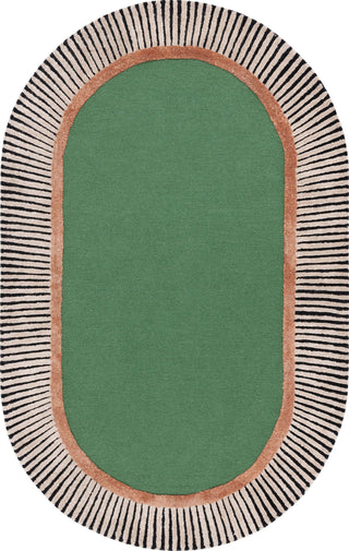 Safavieh Fifth Avenue FTV107Y Green / Black Area Rug main image