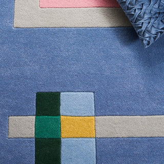 Safavieh Fifth Avenue FTV148F Grey / Blue Area Rug Detail