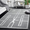 Safavieh Fifth Avenue FTV201F Grey / Ivory Area Rug Room Scene Feature