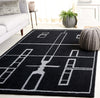 Safavieh Fifth Avenue FTV201Z Black / Ivory Area Rug Room Scene Feature