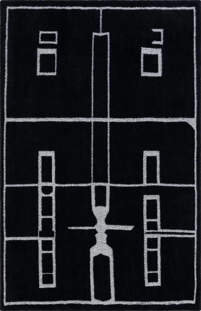 Safavieh Fifth Avenue FTV201Z Black / Ivory Area Rug main image