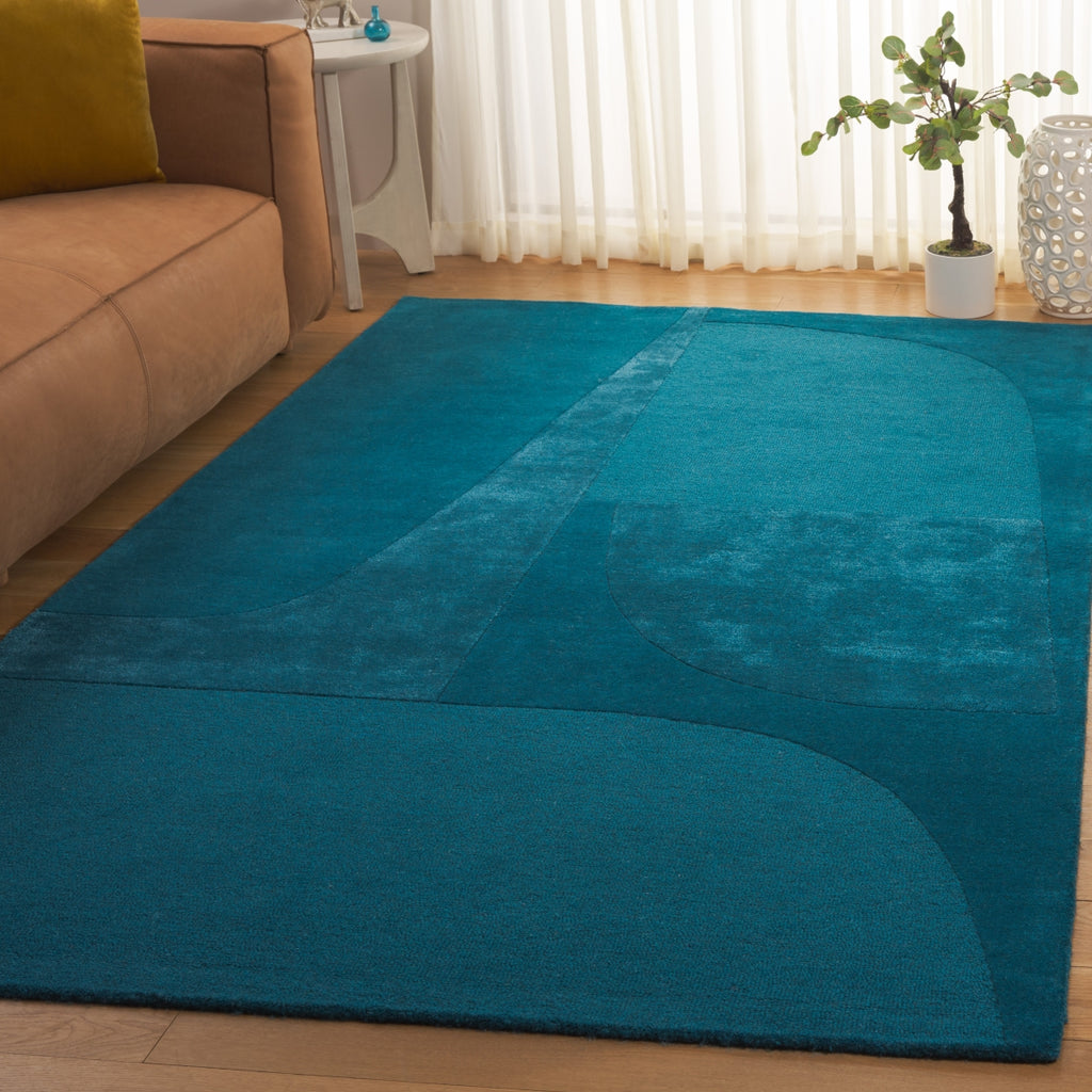 Safavieh Fifth Avenue FTV253L Turquoise Area Rug Room Scene Feature