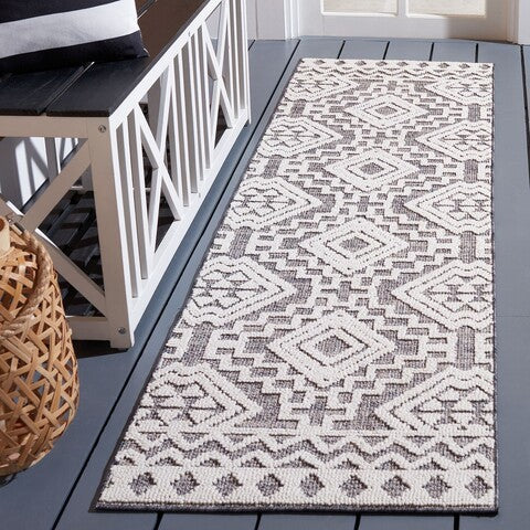 Safavieh Global GLB878 Grey / Ivory Area Rug Room Scene Feature