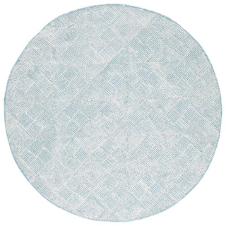 Safavieh Glamour GLM401K Ivory / Turquoise Area Rug Round