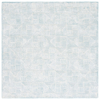 Safavieh Glamour GLM401K Ivory / Turquoise Area Rug Square