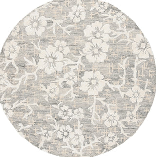 Safavieh Glamour GLM540F Grey / Ivory Area Rug Round