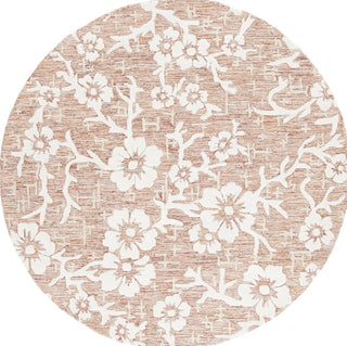 Safavieh Glamour GLM540P Rust / Ivory Area Rug Round