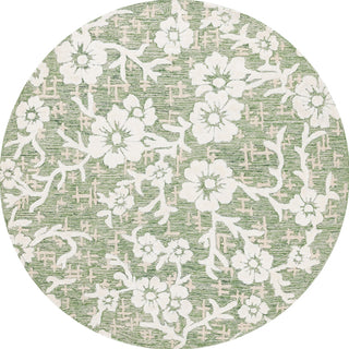 Safavieh Glamour GLM540Y Green / Ivory Area Rug Round