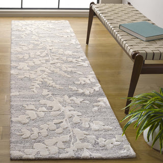Safavieh Glamour GLM541F Natural / Grey Area Rug Room Scene Feature