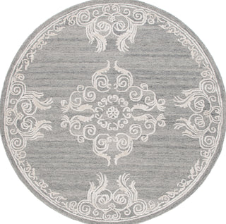 Safavieh Glamour GLM604F Grey / Ivory Area Rug Round