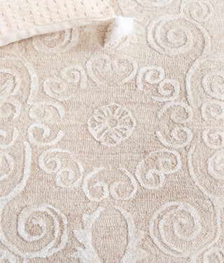 Safavieh Glamour GLM604T Light Brown / Ivory Area Rug Detail