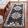 Safavieh Glamour GLM604Z Black / Ivory Area Rug Room Scene Feature