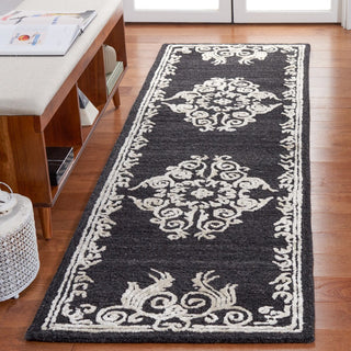 Safavieh Glamour GLM604Z Black / Ivory Area Rug Room Scene Feature