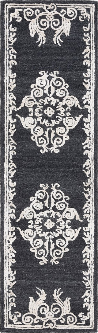 Safavieh Glamour GLM604Z Black / Ivory Area Rug Runner
