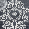Safavieh Glamour GLM604Z Black / Ivory Area Rug Detail