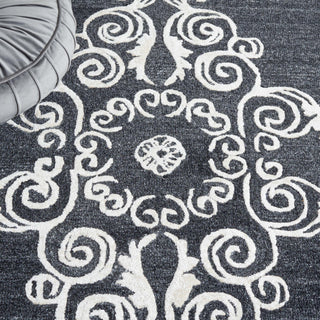 Safavieh Glamour GLM604Z Black / Ivory Area Rug Detail