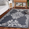 Safavieh Glamour GLM604Z Black / Ivory Area Rug Room Scene