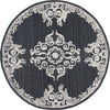 Safavieh Glamour GLM604Z Black / Ivory Area Rug Round