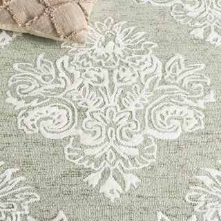Safavieh Glamour GLM619W Assorted / Sage Area Rug Detail