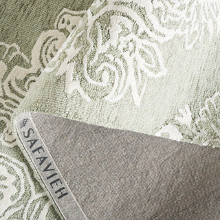 Safavieh Glamour GLM619W Assorted / Sage Area Rug Fold