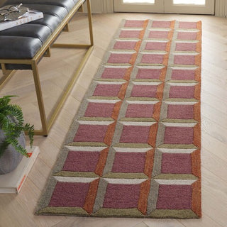 Safavieh Genre GRE101 Pink / Beige Area Rug Room Scene Feature